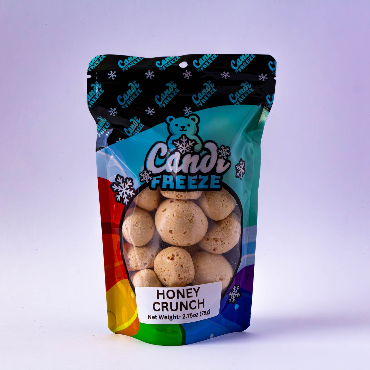 Honey Crunch By CandiFreeze - Freeze-Dried, Crunchy, Nutty & Honey Flavored Candy – 2.75oz (78g)   w/Resealable Bag