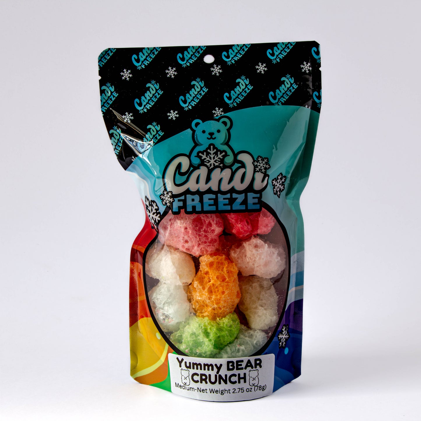Yummy Bear Crunch by CandiFreeze – Freeze-Dried, Crunchy, Fruity Bites – 2.75oz Resealable Bag