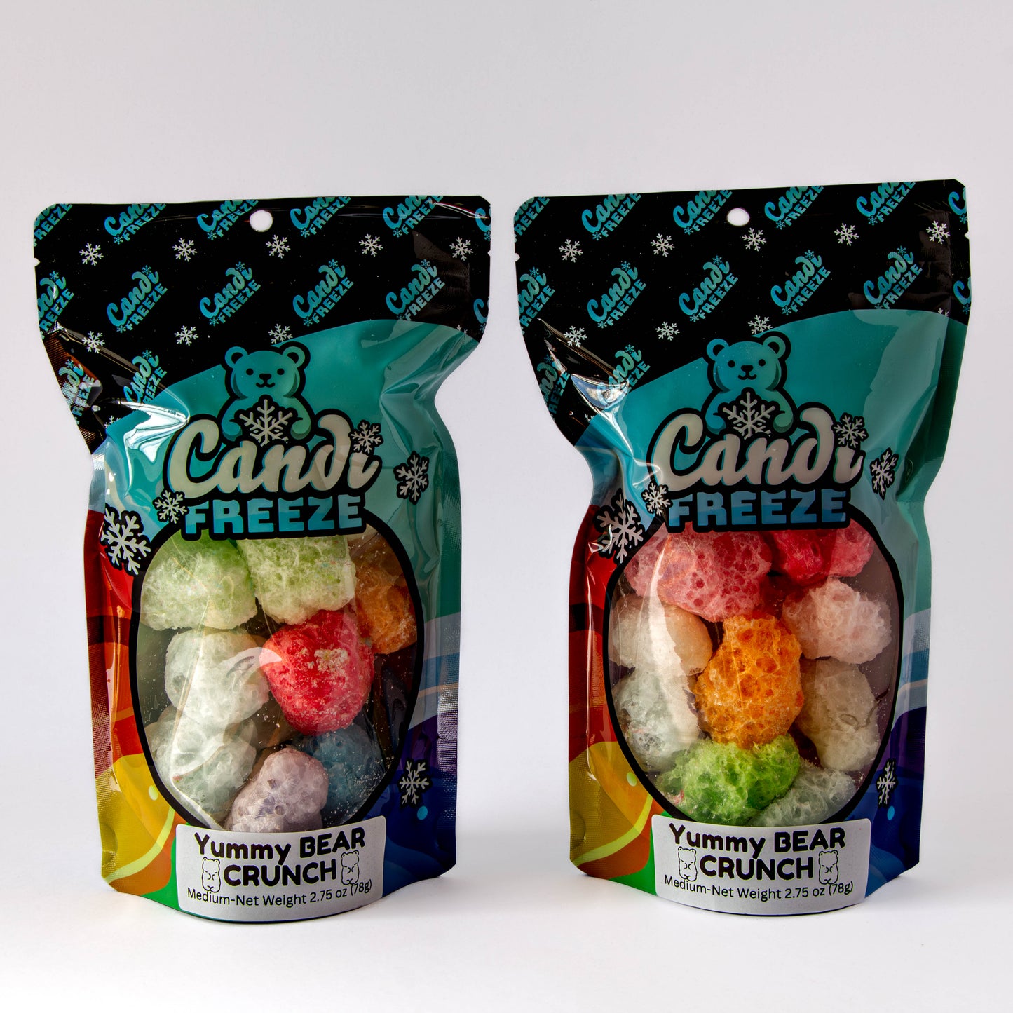 Yummy Bear Crunch by CandiFreeze – Freeze-Dried, Crunchy, Fruity Bites – 2.75oz Resealable Bag